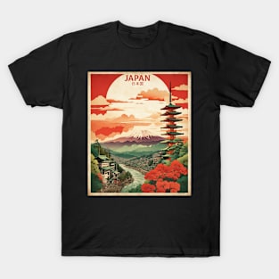 Japan Vintage Travel Tourism Sunset T-Shirt